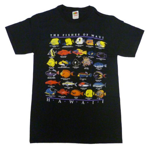 RJC Men's The Fishes of Maui Hawaiian Tshirt - Maui Imprint