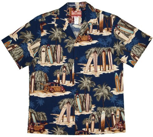 RJC Mens Longboard Woody Beach Shack Shirt