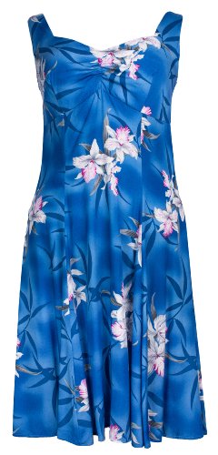 Two Palms Women's Midnight Orchid Empire Princess Flare Dress