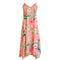Soft Pink Hibiscus Maxi Scarf Hawaiian Hem Dress
