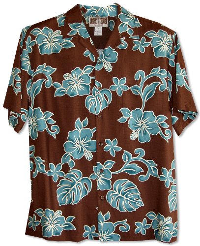 RJC Mens Bold Hibiscus Rayon Shirt