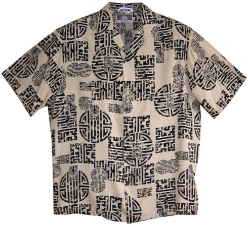 RJC Mens Asian Good Luck Rayon Shirt