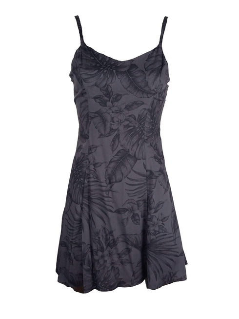 Midnight Garden Women's Princess Seam Flared Hawaiian Dress (Petite Size)