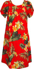 RJC Women's Tropical Summer Hibiscus Muumuu Dress