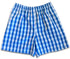 Pineapple Juice Mens Palaka Plaid Elastic Waistband Vintage Shorts