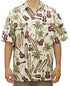 Go Barefoot Mens Palm Ukulele Peached Cotton Shirt