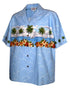 Pacific Legend Mens S to 4X Hibiscus Sailboat Chest Band Shirt