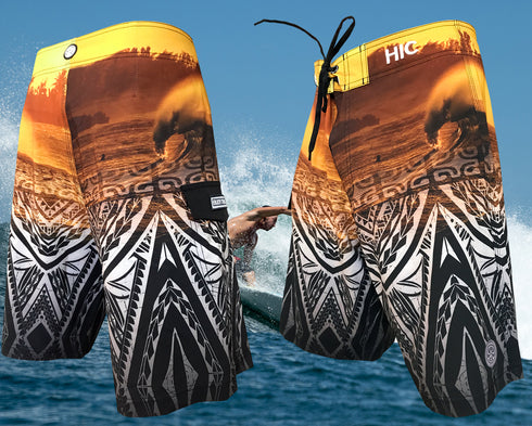 Hawaiian Island Creations HIC 20" Perfect Peak 8 Way Stretch Boardshorts