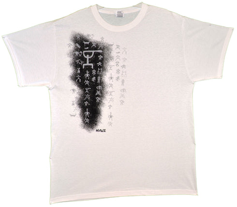 Lava Petroglyph Screenprinted Hawaiian T-Shirt
