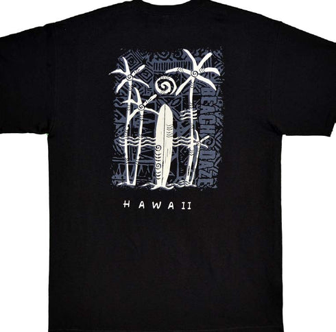 Beach Daze Screenprinted Hawaiian T-Shirt