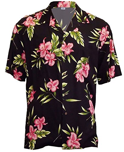 Two Palms Men's Orchid Fern Rayon Shirt