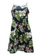 Monstera Orchid Women's Princess Seam Flared Hawaiian Dress