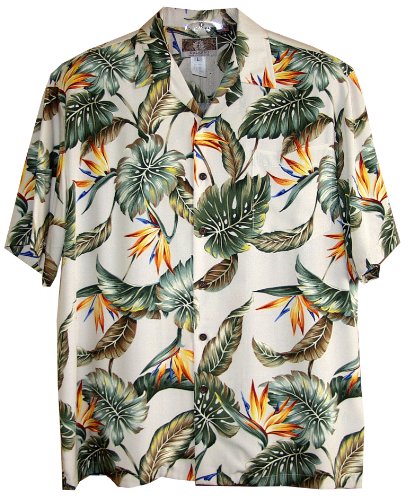 RJC Mens Bird of Paradise Summer Rayon Shirt