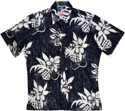 RJC Mens Ukulele Pineapple Reverse Shirt