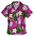 Pacific Legend Women's Frangipani Monstera Fern Fitted Shirt