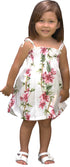 Plumeria Bamboo Panel Girl's Hawaiian Smocked Dress