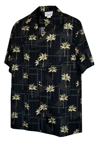 Pacific Legend Mens Coconut Tree Bamboo Duplicity Shirt