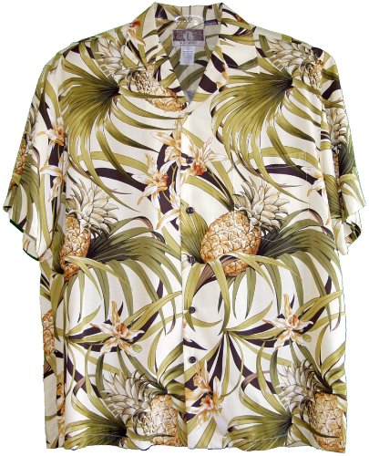 RJC Mens Pineapple Orchid Rayon Shirt