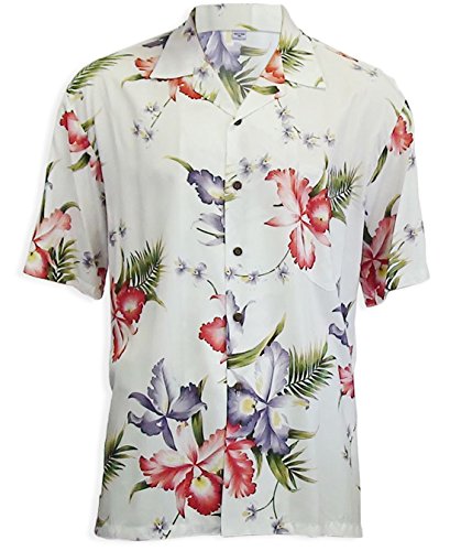 Two Palms Mens Aloha Orchid Rayon Shirt