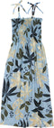 Jungle Leaves Women's Hawaiian Smocked Dress