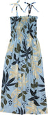 Jungle Leaves Women's Hawaiian Smocked Dress