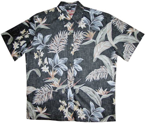 RJC Mens Plumeria Garden Reverse Shirt