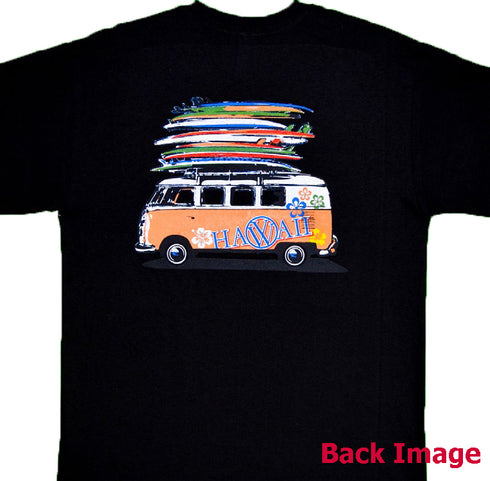 Volkswagen Bus Screenprinted Hawaiian T-Shirt