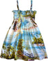 Paradise Island Surf Girl's Hawaiian Smocked Dress