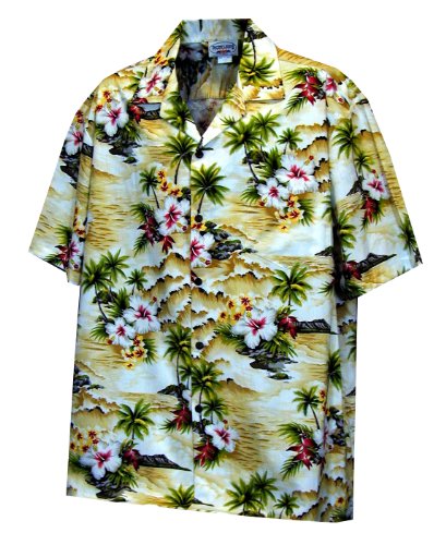 Pacific Legend Mens Diamond Head Ocean Wave Shirt