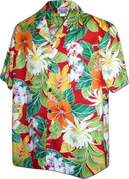 Pacific Legend Mens S to 4X Polynesian Bouquet Shirt
