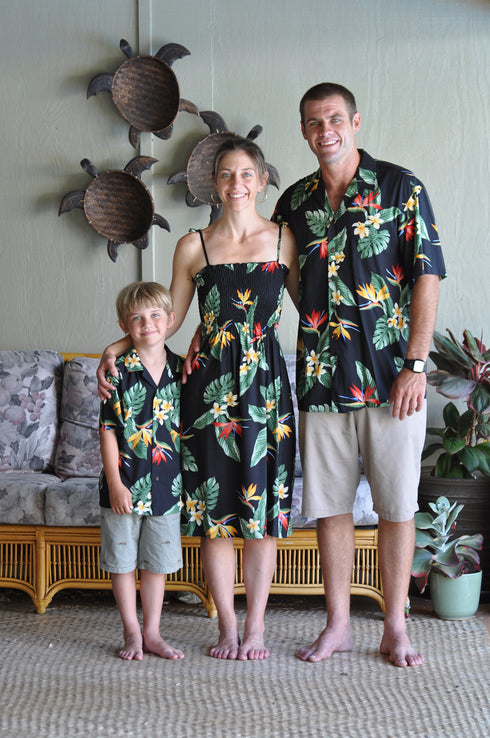 RJC Mens Bird of Paradise Display Rayon Shirt