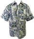 Made in USA - Go Barefoot Men's Square Tapa Reverse Aloha Shirt