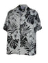 Pacific Legend Mens Pictorial Hibiscus Monstera Shirt