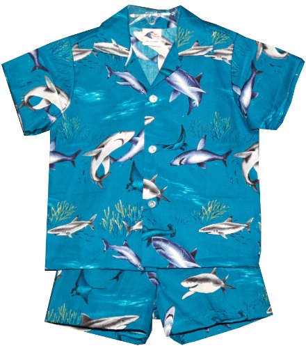 RJC Boys 6 Months to 7 Toddler Sharks 2pc Set