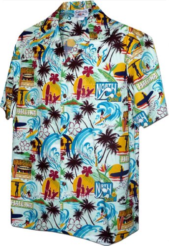 Pacific Legend Mens S to 3X Endless Summer Surfing Shirt