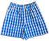 Pineapple Juice Mens Palaka Plaid Elastic Waistband Vintage Shorts