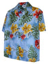 Pacific Legend Womens S to XXL Flamboyant Hibiscus Camp Shirt