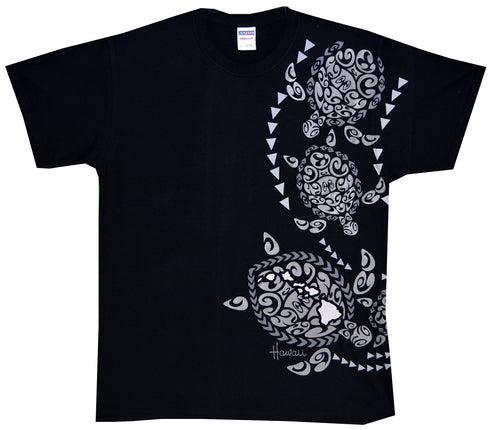 Sea Tribal Screenprinted Hawaiian T-Shirt