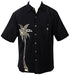 Go Barefoot Mens Poly Tattoo Palm Embroidered Shirt
