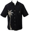 Go Barefoot Mens Poly Tattoo Palm Embroidered Shirt