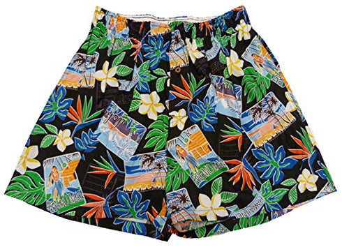 Bamboo Boxer Hawaii Nei Unisex Underwear Boxer Shorts