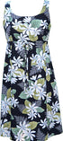 Tahiti Tiare Women's Empire Tie Front Hawaiian Dress (Generous Fit)