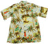 Go Barefoot Mens Halau Hula School Vintage Fujiette Rayon Shirt