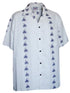 Pacific Legend Mens Traditional Hawaiian Lei Panel Shirt