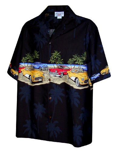 Pacific Legend Mens M to 4X Custom Convertible Sports Car Chest Band Shirt