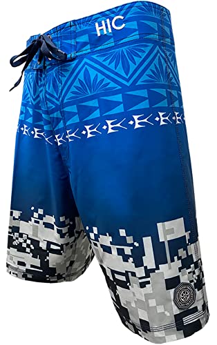 Hawaiian Island Creations (HIC) 20" Digital Coast 8 Way Stretch Boardshorts