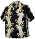 Pacific Legend Womens S to XXL Hawaiian Pineapple Panel Camp Shirt