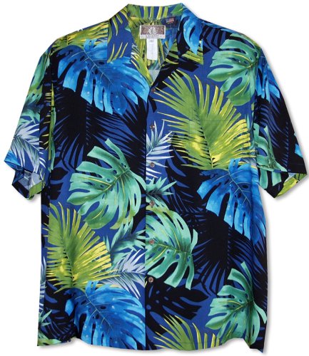 RJC Mens Monstera Fern Rayon Shirt