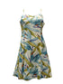 Watercolor Bird of Paradise Women's Princess Seam Flared Hawaiian Dress