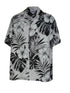 Pacific Legend Mens Pictorial Hibiscus Monstera Shirt